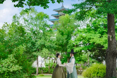 신랑과 신부의 혼례 사진 9
