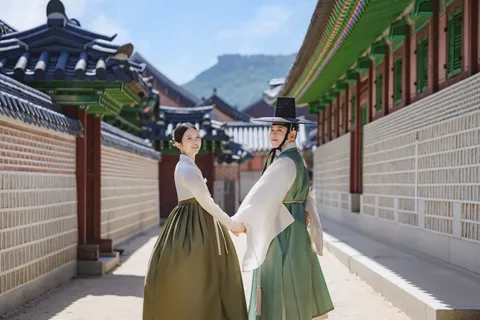 신랑과 신부의 혼례 사진 5