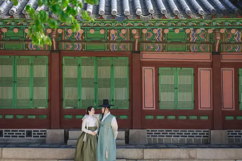 신랑과 신부의 혼례 사진 6